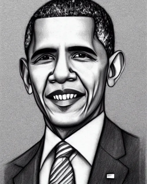 Barack Obama Portrait By Shivkumar Menon Drawing Fine Art for Sell