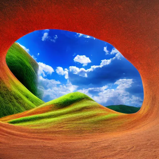 Image similar to surrealist landscape, realistic photography, 8k, hd