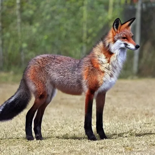 Image similar to Half-horse half-fox, species fusion, selective breeding