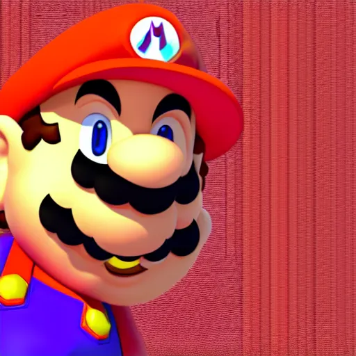 Image similar to Super Mario turns pink and dies SNES glitch