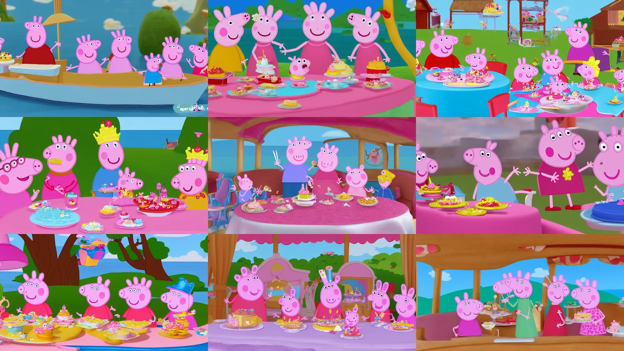 Peppa pig store and barbie