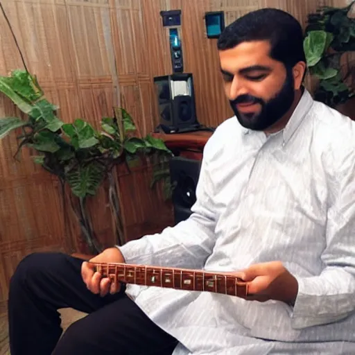 Prompt: lifafa playing music