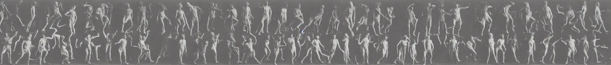 Prompt: Eadweard Muybridge photographs of monsters