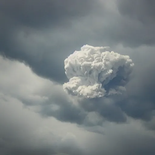 Image similar to a mesmerizing cloud looking like a dragon