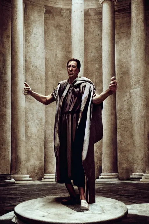 Prompt: julius caesar by annie leibovitz