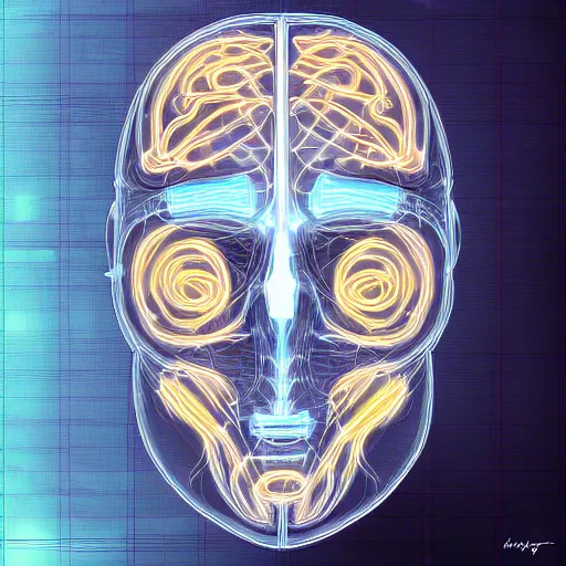 Image similar to neurosurgeon, striking lighting, digital art