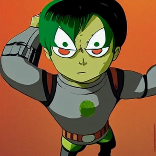 Prompt: The Rock cosplaying as Rock Lee