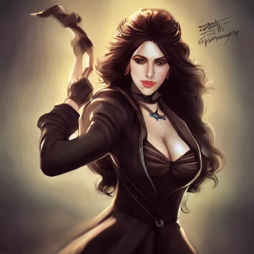 Image similar to yennefer, artgerm