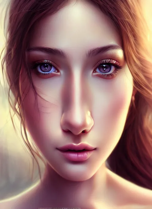 Image similar to a gorgeous female photo, professionally retouched, soft lighting, half body shot, realistic, smooth face, perfect eyes, symmetrical, wide angle, sharp focus on face, 8 k high definition, insanely detailed, intricate, elegant, art by artgerm, cherry blossoms