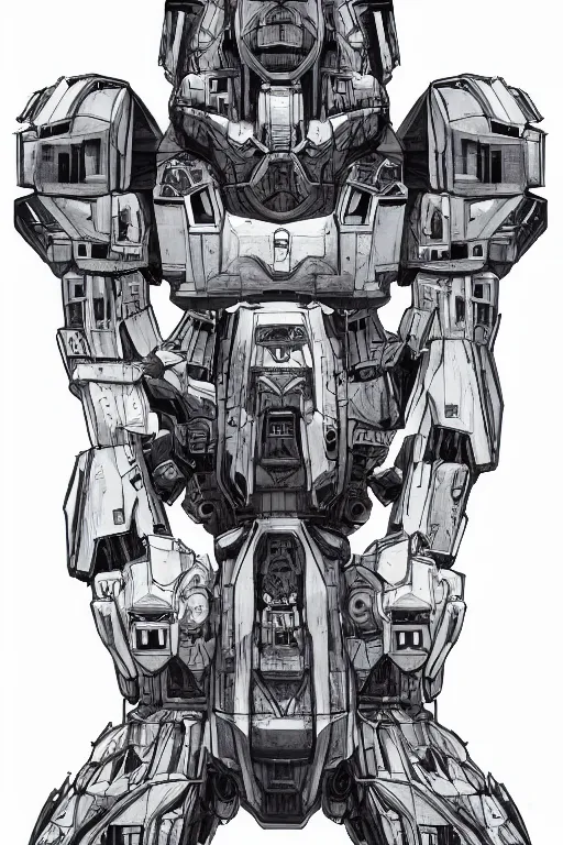 Image similar to very symmetrical!! full body illustrations of mecha, pen and ink, moderately detailed, concept art, falcon wing, artstation