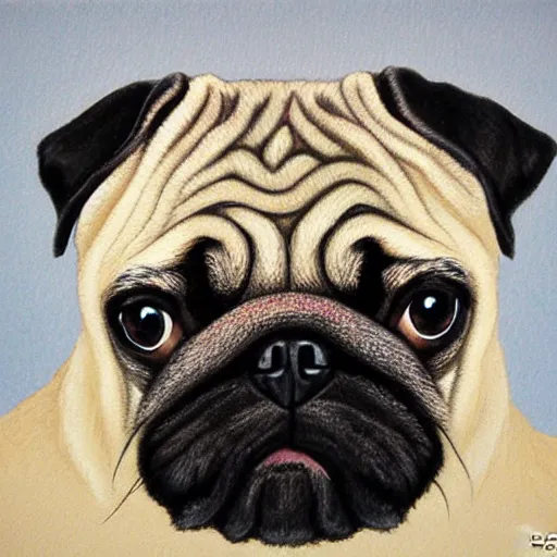 Image similar to pug by Laura Footes