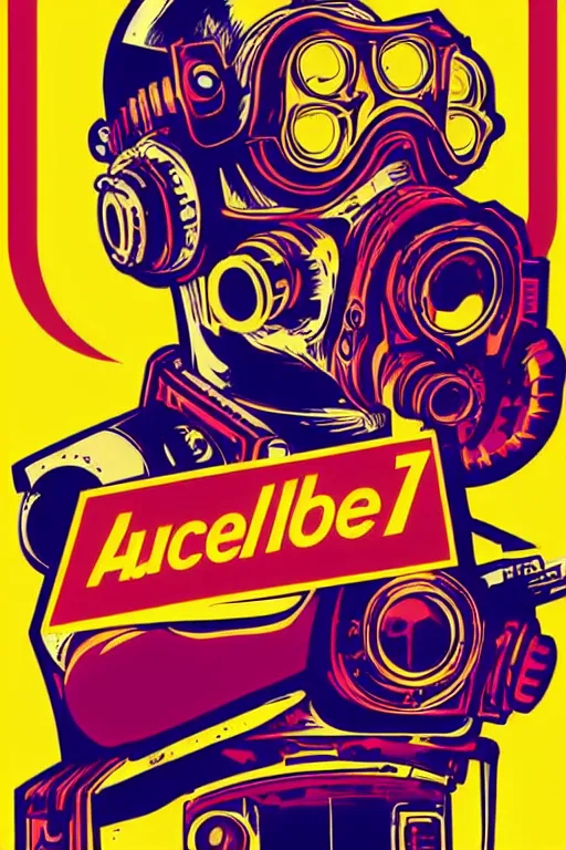 Image similar to fallout 7 6 retro futurist illustration art by butcher billy, sticker, colorful, illustration, highly detailed, simple, smooth and clean vector curves, no jagged lines, vector art, smooth andy warhol style