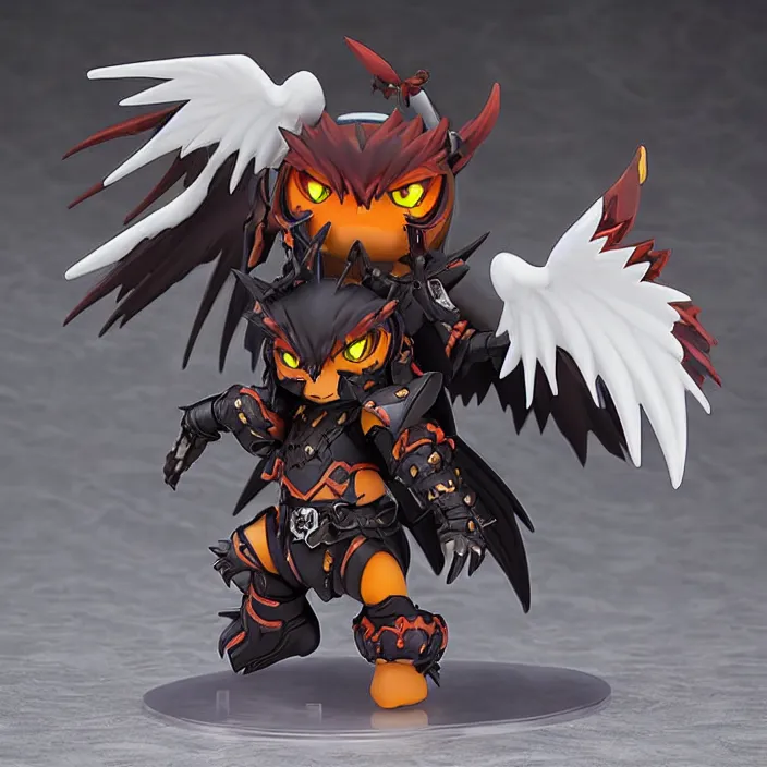 Prompt: deathwing, an anime nendoroid of deathwing, figurine, detailed product photo