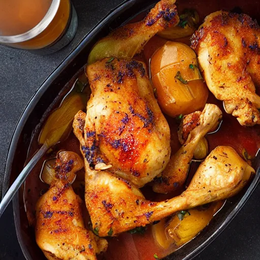 Image similar to chicken with rum and coke