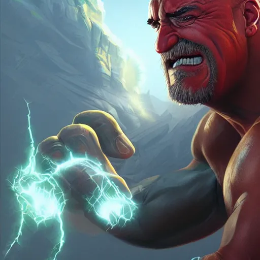 Prompt: Hulk Hogan, WWF, cinematic lighting, highly detailed, digital painting, concept art, smooth, sharp focus, illustration, art by Artgerm and Greg Rutkowski