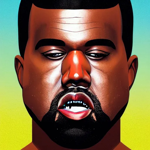 Image similar to hyperrealistic image of ( ( ( kanye west ) ) ) conway twitty, stunning 3 d render, inspired by istvan sandorfi & greg rutkowski, perfect facial symmetry, dim volumetric cinematic lighting, 8 k octane comprehensive render, extremely hyper - detailed, incredibly lifelike attributes & atmosphere, intricate, realistic flesh texture, masterpiece, artstation, stunning,