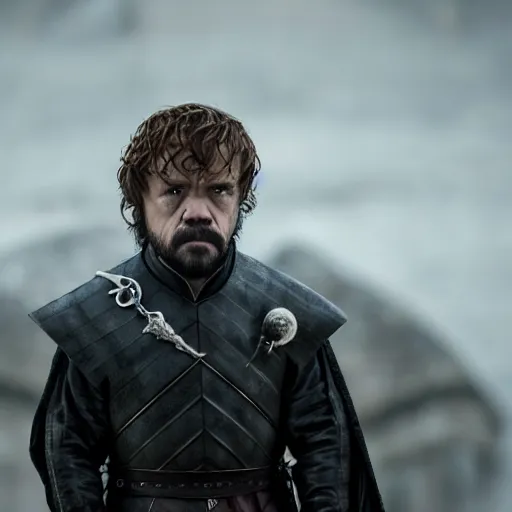 Image similar to justin sun as tyrion in game of thrones, 4 k, epic, cinematic, focus, movie still, fantasy, extreme detail, atmospheric, dark colour, sharp focus