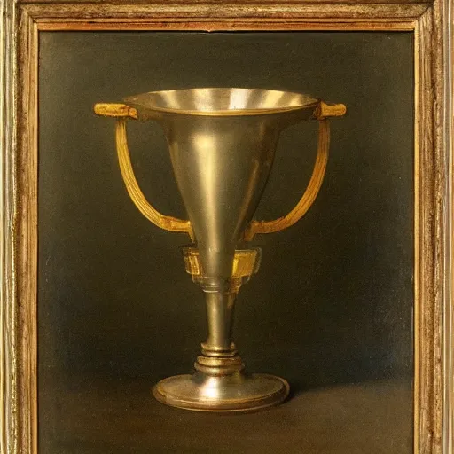 Prompt: a chalice by willem claesz heda
