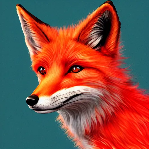 Prompt: digital red red red red red fox, retrowave palette, digital world, highly detailed, electric breeze, anatomically correct vulpine, synth feel, fluffy face, ear floof, flowing fur, super realism, accurate animal imagery, 4 k digital art