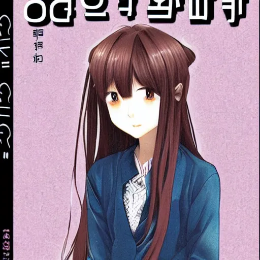 Image similar to korean girl manga cover, hardcover, realistic, very detailed, perfectly drawn