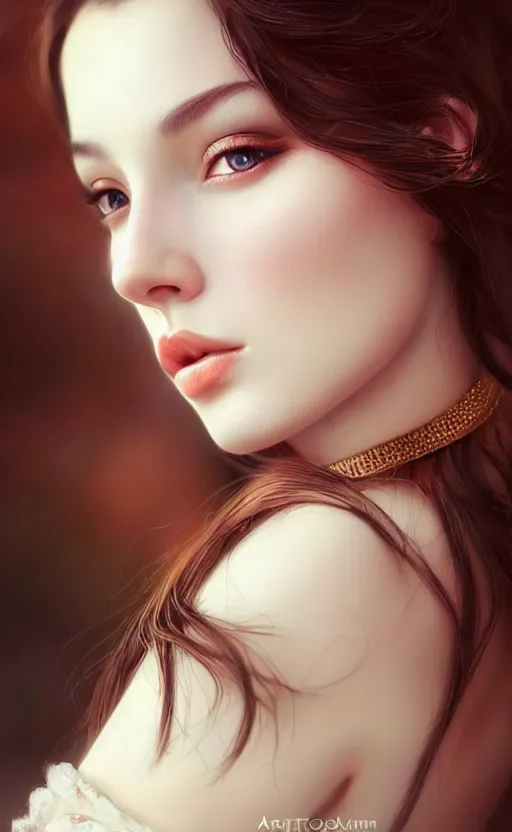 Image similar to a gorgeous russian female photo, bokeh, beautiful face, professionally retouched, soft lighting, realistic, smooth face, full body shot, torso, dress, perfect eyes, sharp focus on eyes, 8 k, high definition, insanely detailed, intricate, elegant, art by artgerm and kyoung hwan kim