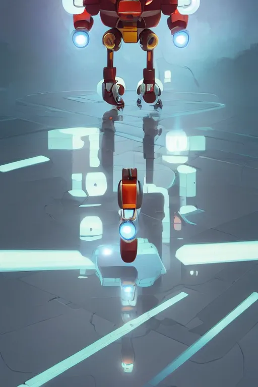 Image similar to metabots medabots medarotto medarot robot minimalist comics, behance hd by jesper ejsing, by rhads, makoto shinkai and lois van baarle, ilya kuvshinov, rossdraws global illumination ray tracing hdr radiating a glowing aura