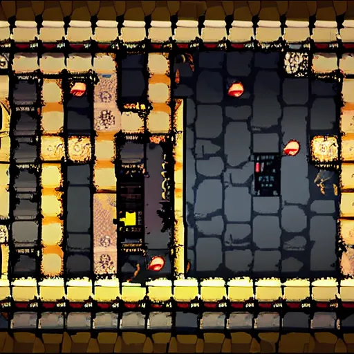 Image similar to screenshot from a game binding of isaac