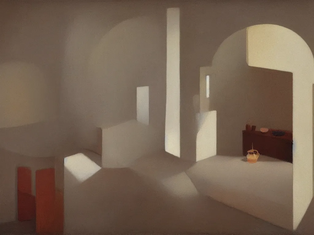 Prompt: chambers of the heart. Painting by Morandi, Agnes Pelton