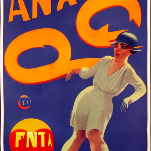 Image similar to fanta poster. 1930 Germany.