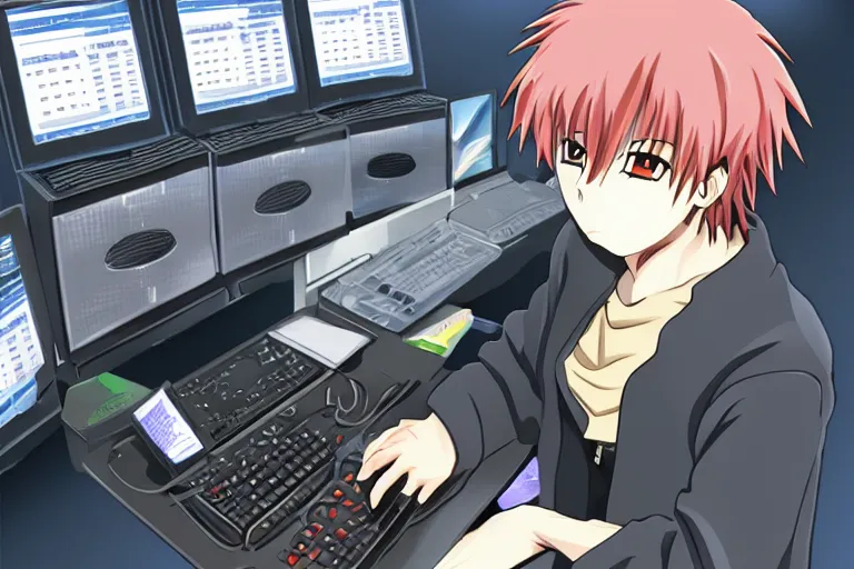 Image similar to anime sysadmin