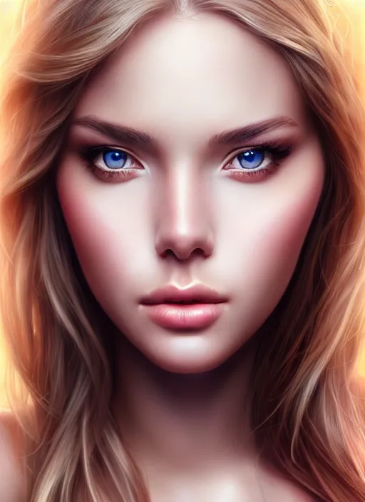 Image similar to a gorgeous female photo, professionally retouched, realistic, smooth face, perfect eyes, symmetrical, full body shot, wide angle, sharp focus on eyes, 8 k high definition, insanely detailed, intricate, elegant, art by artgerm