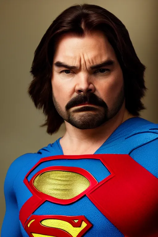Prompt: matt berry as superman, highly detailed face