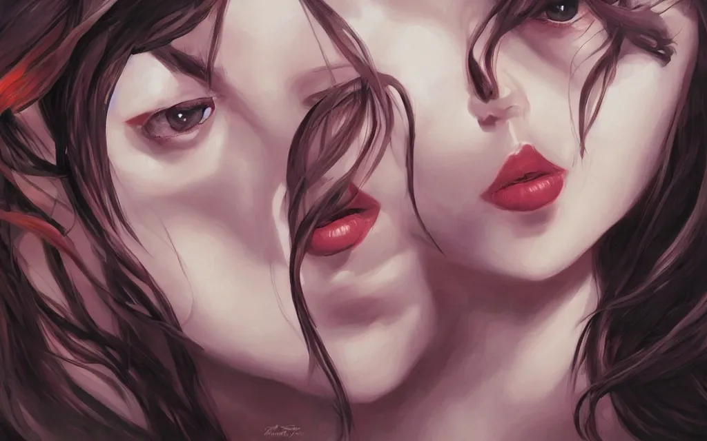 Image similar to a beautiful painting representative of the art style of artgerm