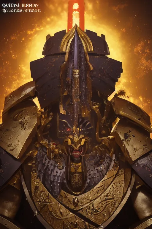 Image similar to queen portrait heros warhammer 4 0 k horus heresy fanart - the primarchs emperor by johannes helgeson animated with vfx concept artist & illustrator global illumination ray tracing hdr fanart arstation zbrush central hardmesh 8 k octane renderer comics stylized