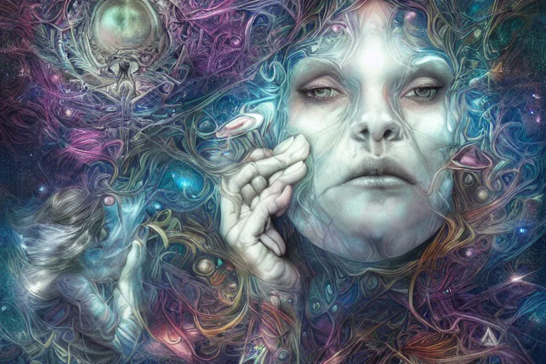 Prompt: Detailed, Beautiful, Dreaming of the Astral Portal to Another Realm by Cameron Gray