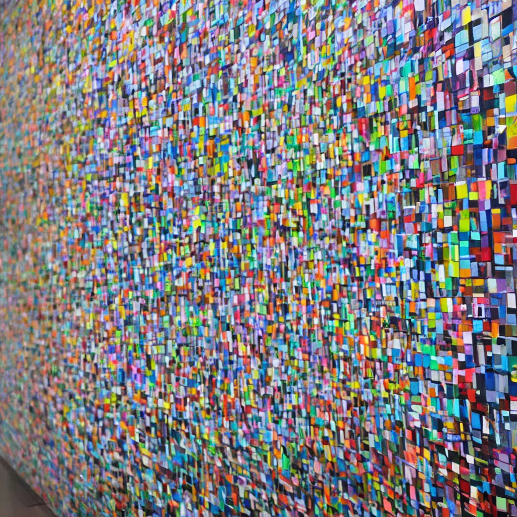 Image similar to a wall in a modern art gallery
