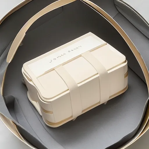 Image similar to jonathan ive dieter rams mooncake 🥮 handbag 👜 👝 packaging