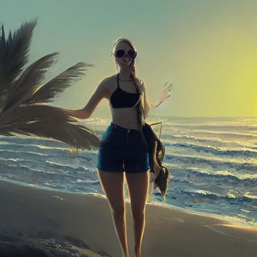 Prompt: a cute lemon wearing sunglasses at the beach, dramatic lighting, cinematic, establishing shot, extremly high detail, photorealistic, cinematic lighting, artstation, style by greg rutkowski