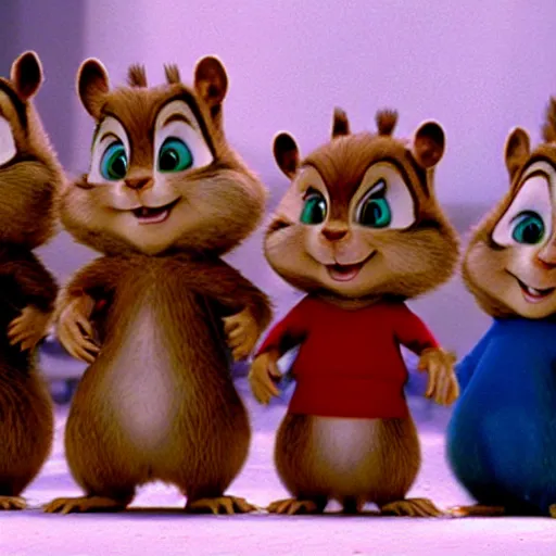 Prompt: Alvin and the Chipmunks is a horror film