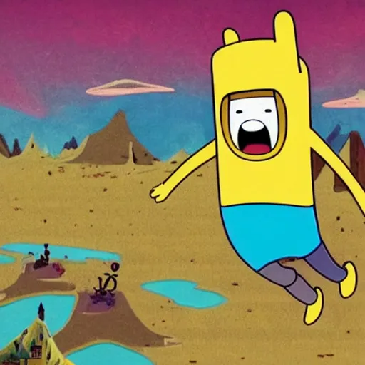 Prompt: adventure time