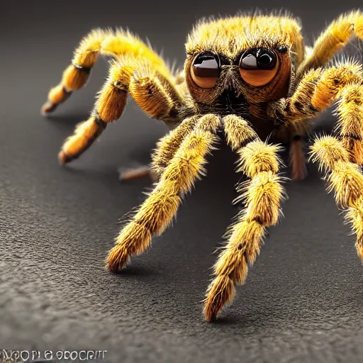 Image similar to a tarantula wearing high heels under her feet, detailed, intricate, realistic, hdr, 8 k