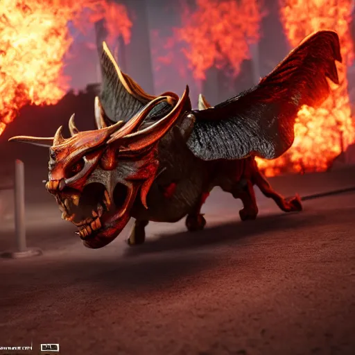 Prompt: pitchburn devils, security rhox, cinematic, hyper realistic, detailed, 8k, octane render.