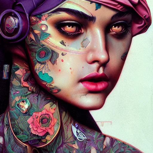 Prompt: Lofi portrait by Tristan Eaton and Stanley Artgerm and Tom Bagshaw
