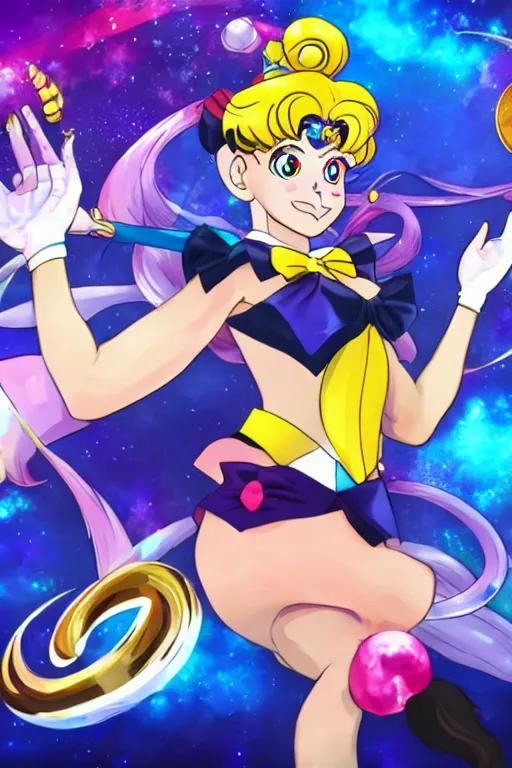 Prompt: Sailor Moon as a League of Legends Champion