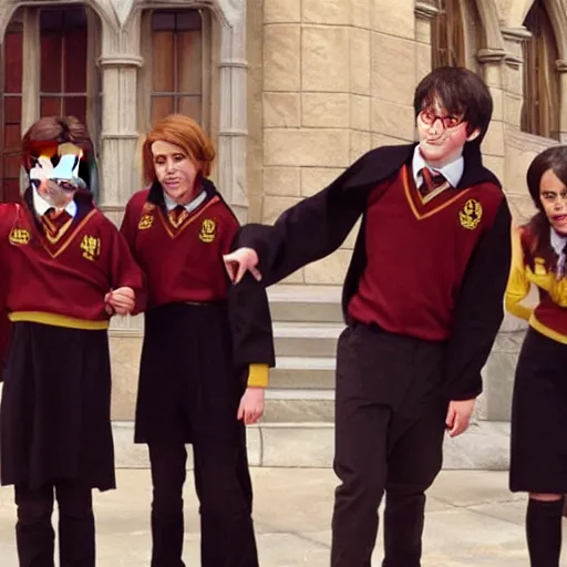 Prompt: harry potter high school musical