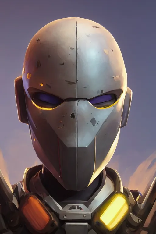 Image similar to epic mask helmet robot ninja portrait stylized as fornite style game design fanart by concept artist gervasio canda, behance hd by jesper ejsing, by rhads, makoto shinkai and lois van baarle, ilya kuvshinov, rossdraws global illumination radiating a glowing aura global illumination ray tracing hdr render in unreal engine 5