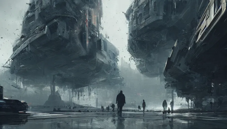 Image similar to concept art by jan urschel, cinematic shot, extremely detailed, trending on artstation, high quality