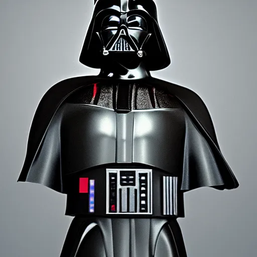 Prompt: Ancient greek statue of Darth Vader, photorealistic