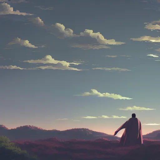 Image similar to Kanye West New Album Donda Listening Party promotional artwork, Artwork by Makoto Shinkai, official media, 8k, wallpaper, high definition, wallpaper, hd, digital artwork