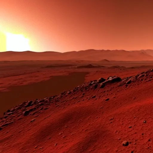 Image similar to beautiful sunrise on mars